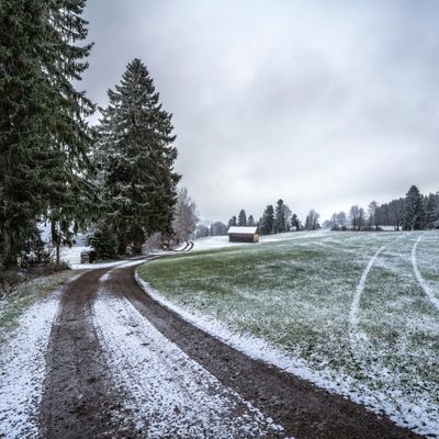 erster Schneefall Bayern 