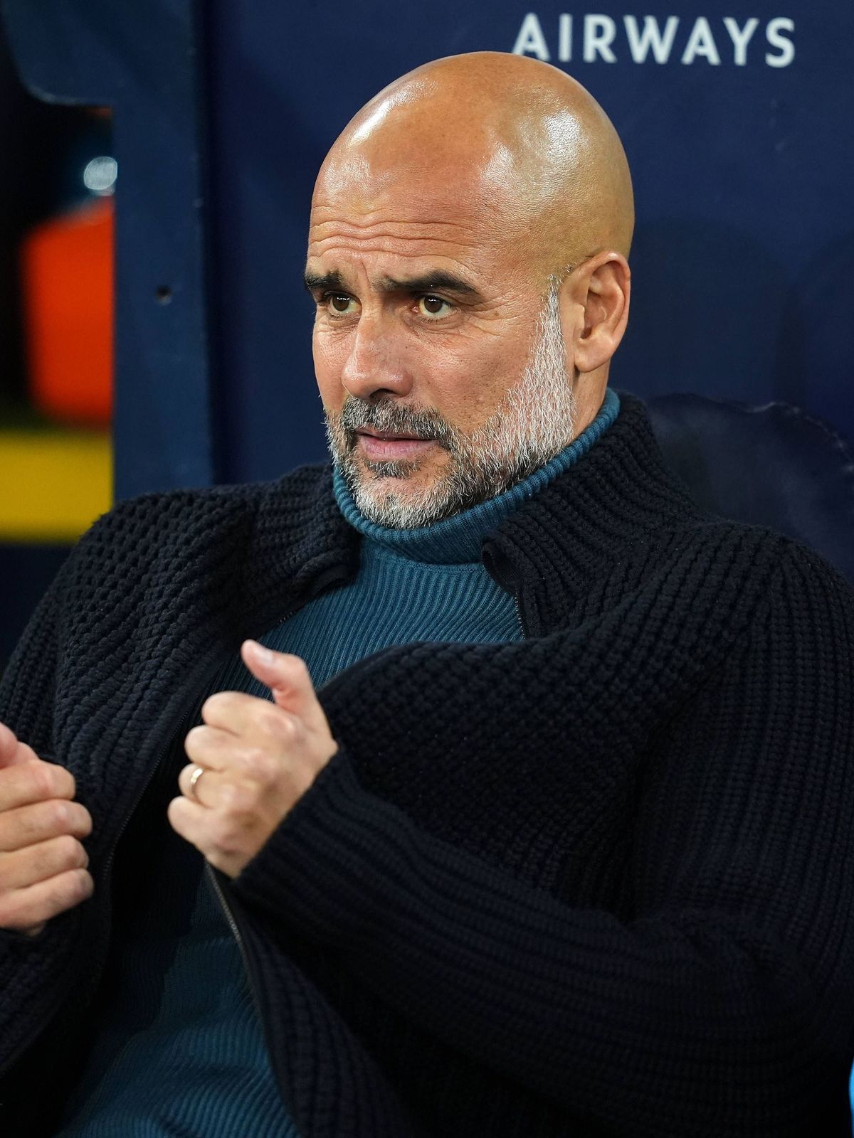 Manchester City v Watford - Carabao Cup - Third Round - Etihad Stadium Manchester City manager Pep Guardiola during the Carabao Cup third round match at the Etihad Stadium, Manchester. Picture date...