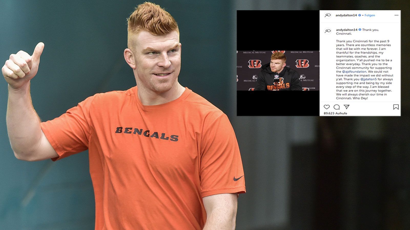 NFL: Cincinnati Bengals trennen sich von Andy Dalton - geht er zu