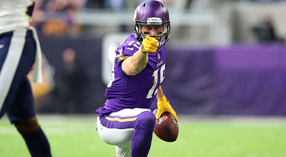 
                <strong>Wide Receiver 2: Adam Thielen (Minnesota Vikings)</strong><br>
                In der letzten Saison seines Rookie-Vertrags erlebt der Undrafted Free Agent von 2013 seinen Durchbruch. Schon jetzt hat er erstmals die 1000-Yards-Grenze überschritten und steht mit 1161 Yards Raumgewinn gleichauf mit einem gewissen Julio Jones von den Atlanta Falcons. In den vergangenen sechs Spielen fing Thielen vier Touchdown-Pässe.
              