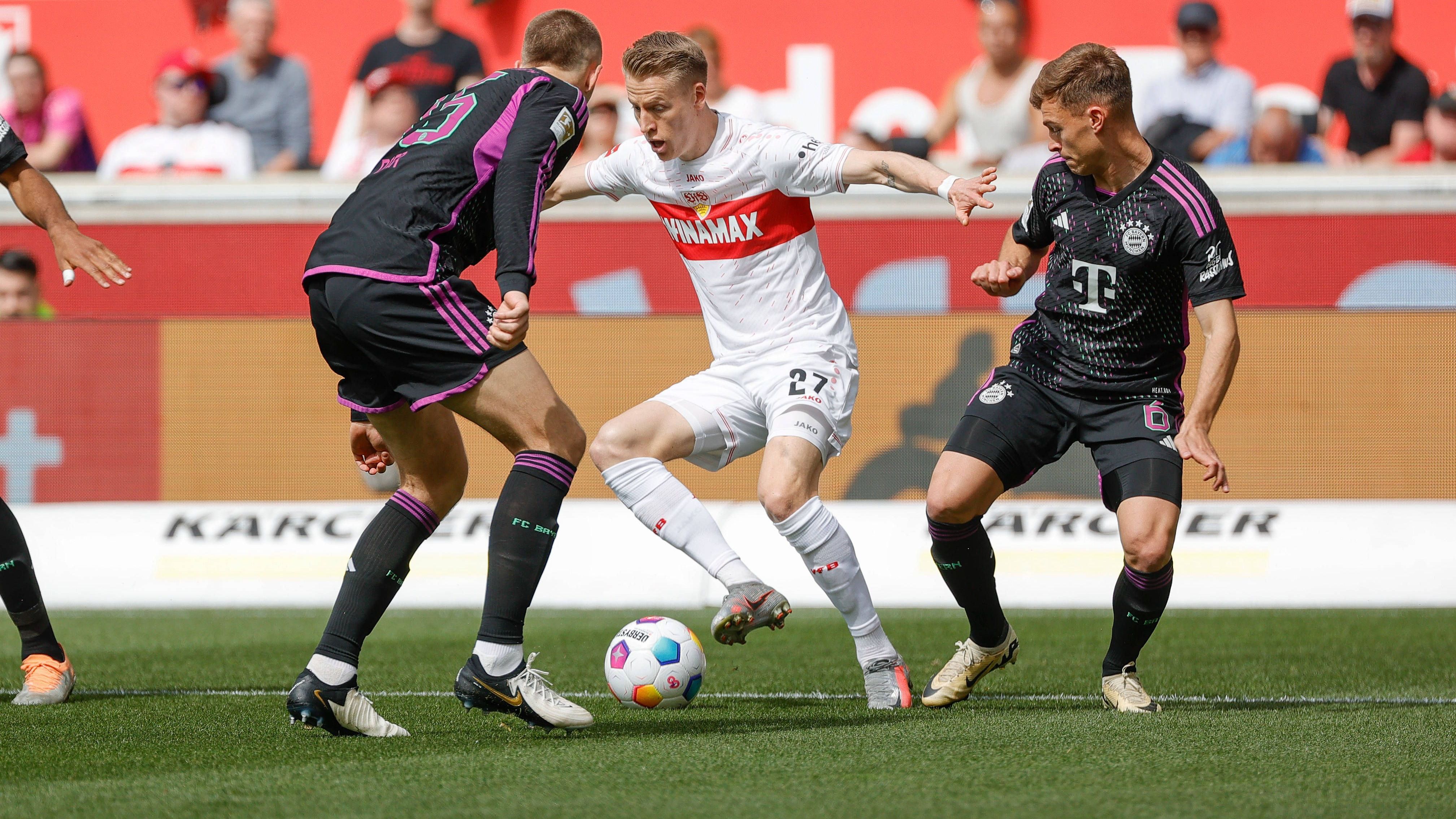 <strong>Chris Führich (VfB Stuttgart)</strong><br>Der Nationalspieler hat die erste gute VfB-Chance in der Partie, scheitert nach zehn Minuten mit seinem Schuss von der Strafraumgrenze an Neuer. Kurz nach Wiederbeginn versucht es Führich von links mit einer als Flanke gedachten Hereingabe, die beinahe im langen Eck einschlägt. Doch auch ohne Tor oder Vorlage stellt er seine starke Form unter Beweis. <strong><em>ran</em>-Note: 2</strong>