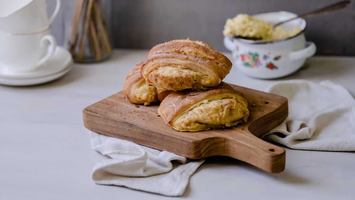 Franzbrötchen mit Milchreis