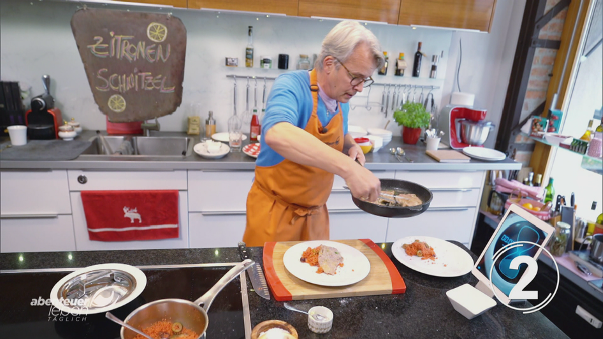 Echtzeitkochen mit Sebastian Dickhaut: Zitronenschnitzel