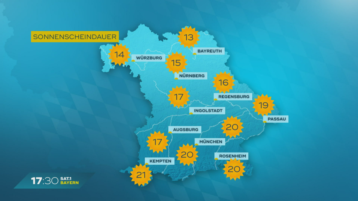 Das Bayern-Wetter vom 12.04.2024: Sonne pur am Wochenende  