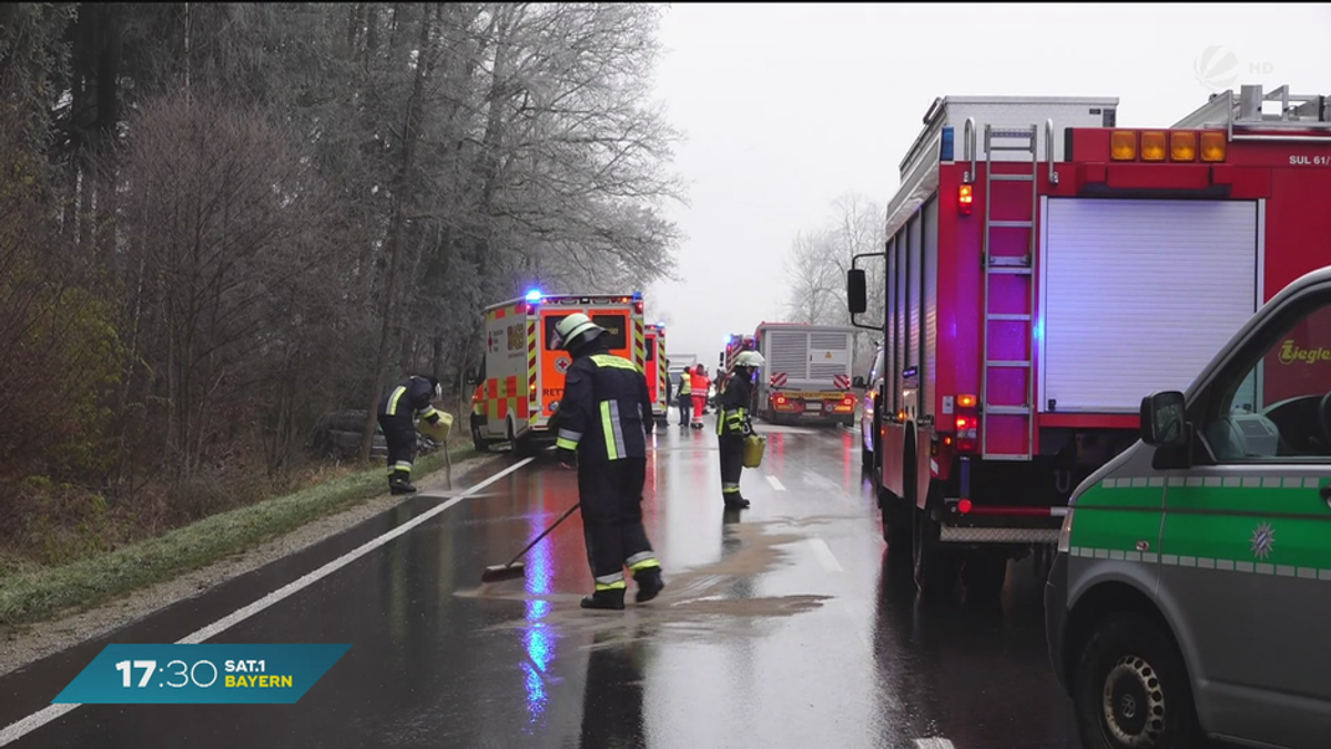 Glätte-Chaos in Bayern: Eisregen sorgt für Unfälle am Morgen