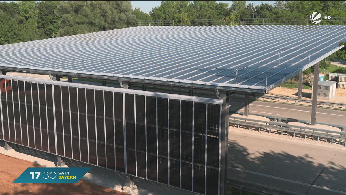 Photovoltaik-Brücke über der Straße? Strom-Pilotprojekt bei Freising