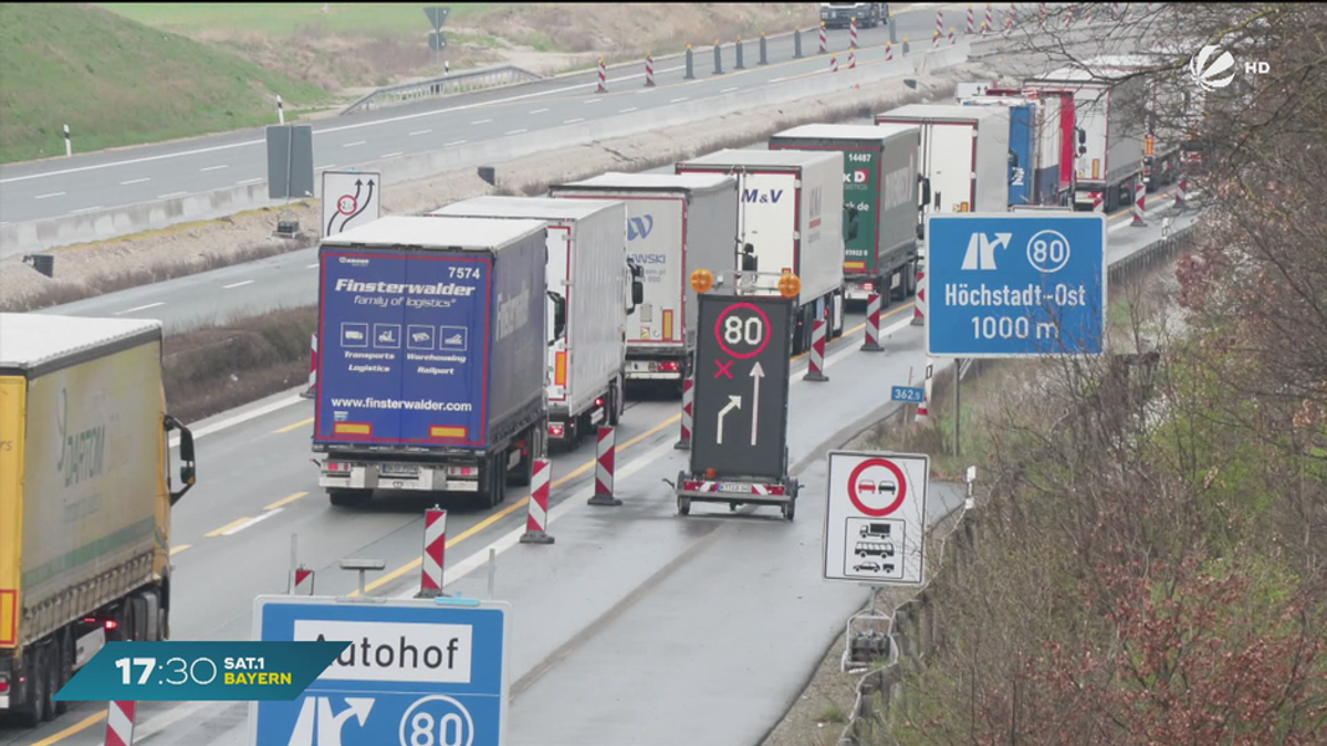 Wegen Autobahnausbau: Streckenweise Sperrung der A3