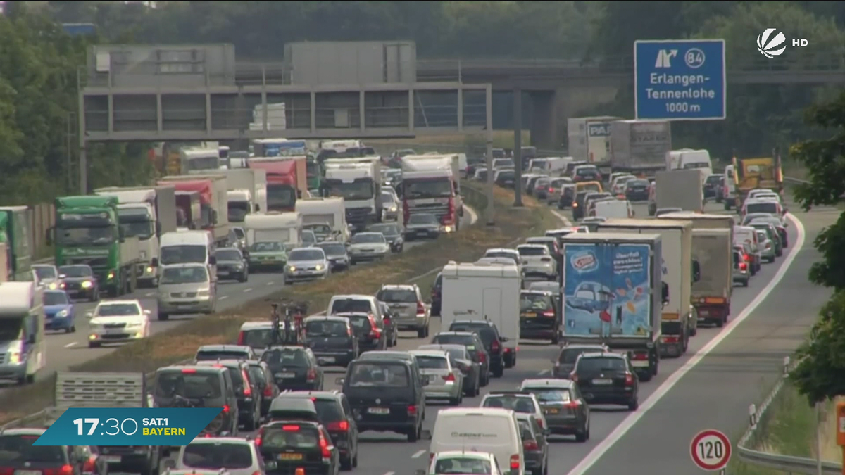 Während Sommerferien in Bayern: Über 20.000 Kilometer Stau