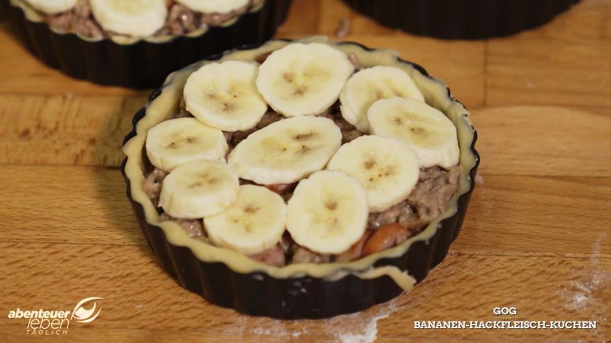 GoG: Karibischer Bananenkuchen mit Hackfleisch