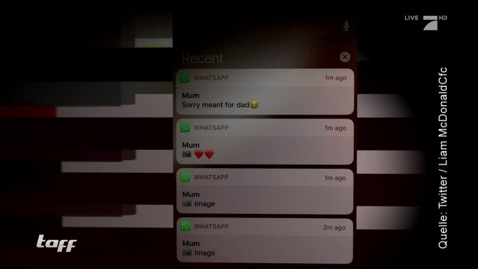 Mutter schickt Sohn versehentlich Fotos via WhatsApp für ihren Mann bestimmt waren ProSieben