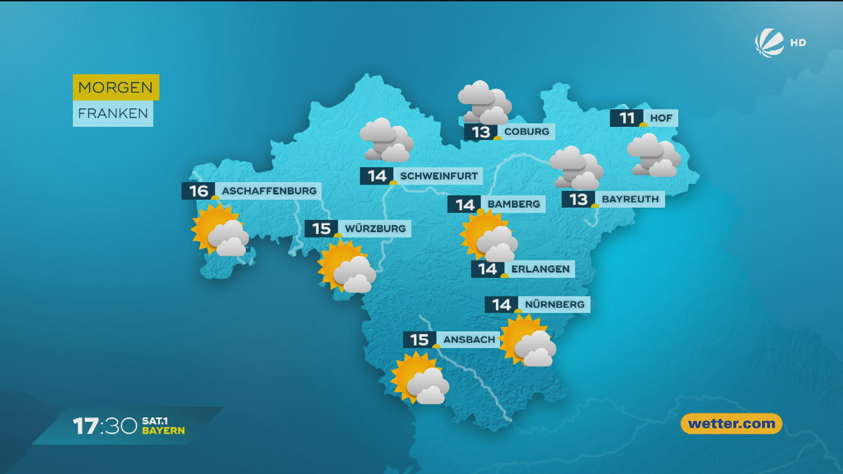 Das Bayern-Wetter vom 28.10.2025: Stürmisch im fränkischen Seenland