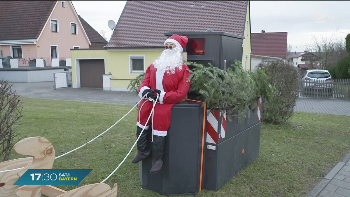 Weihnachtlicher Radarkasten: Fake-Blitzer in der Oberpfalz