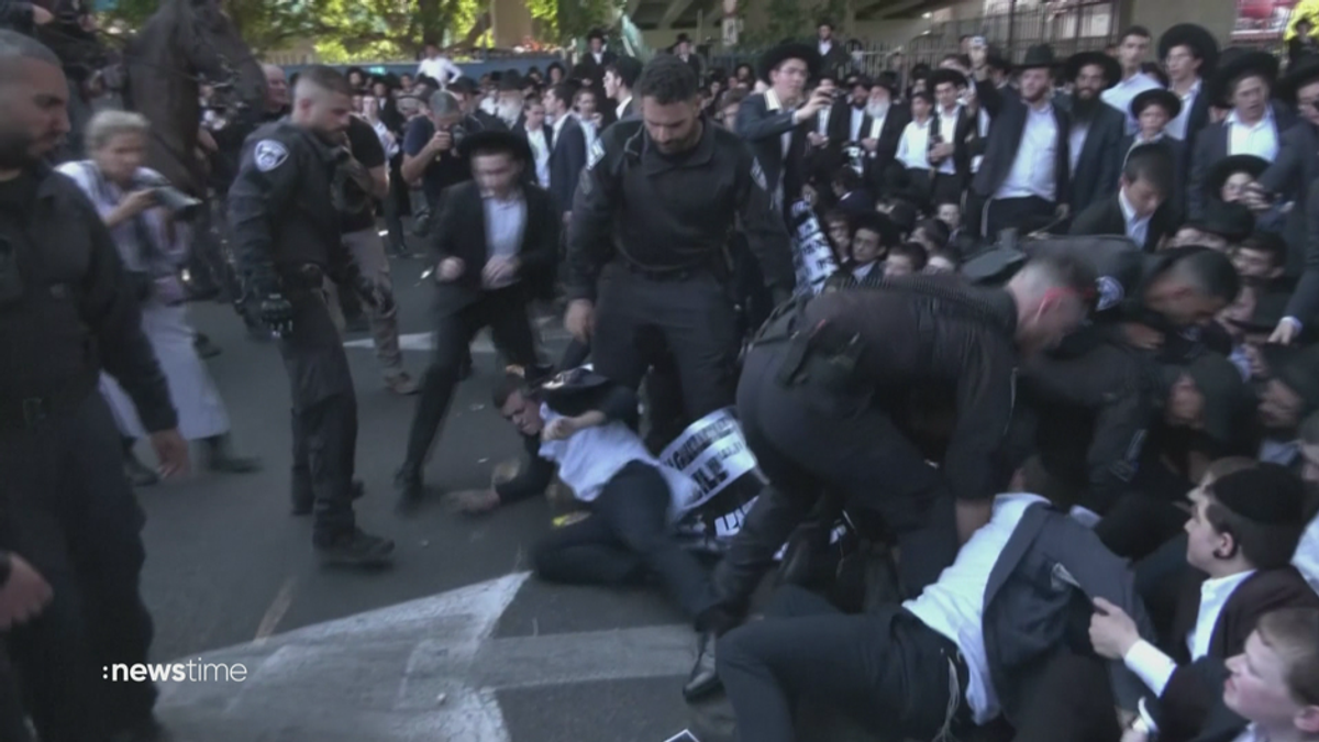 Ultraorthodoxe Juden: Straßenschlachten mit Polizei wegen Wehrpflicht-Urteil