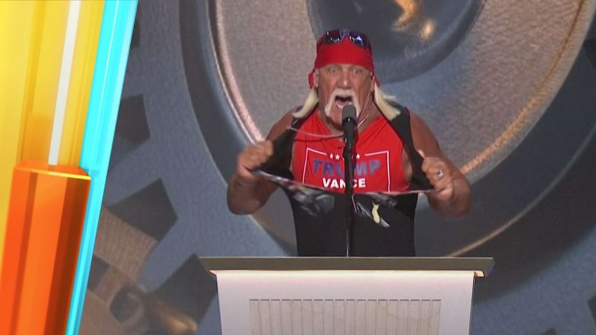 Trumps erste Rede nach dem Attentat: Hulk Hogan gibt den Anheizer