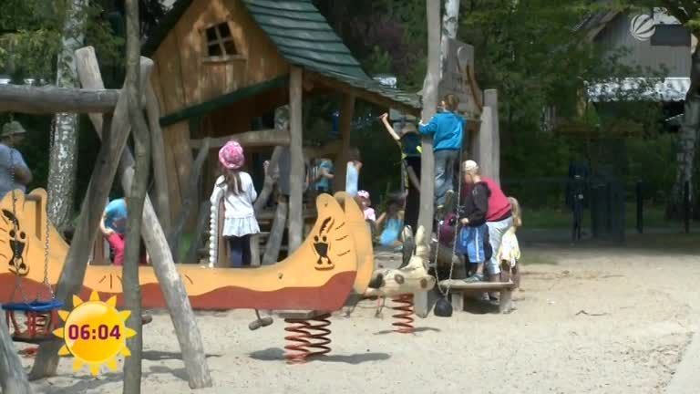 Kinderlärm auf dem Spielplatz Sat1