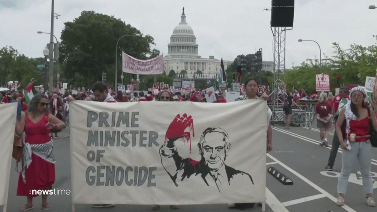 Massenproteste bei Netanjahu-Rede in Washington