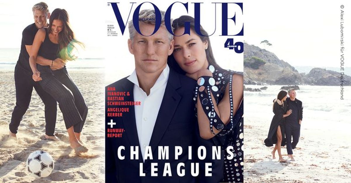 Das erste gemeinsame Shooting: Bastian Schweinsteiger & Ana zusammen auf dem VOGUE-Cover