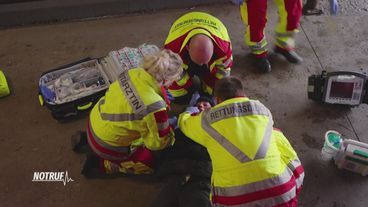 Überfahren nach Sturz von Brücke