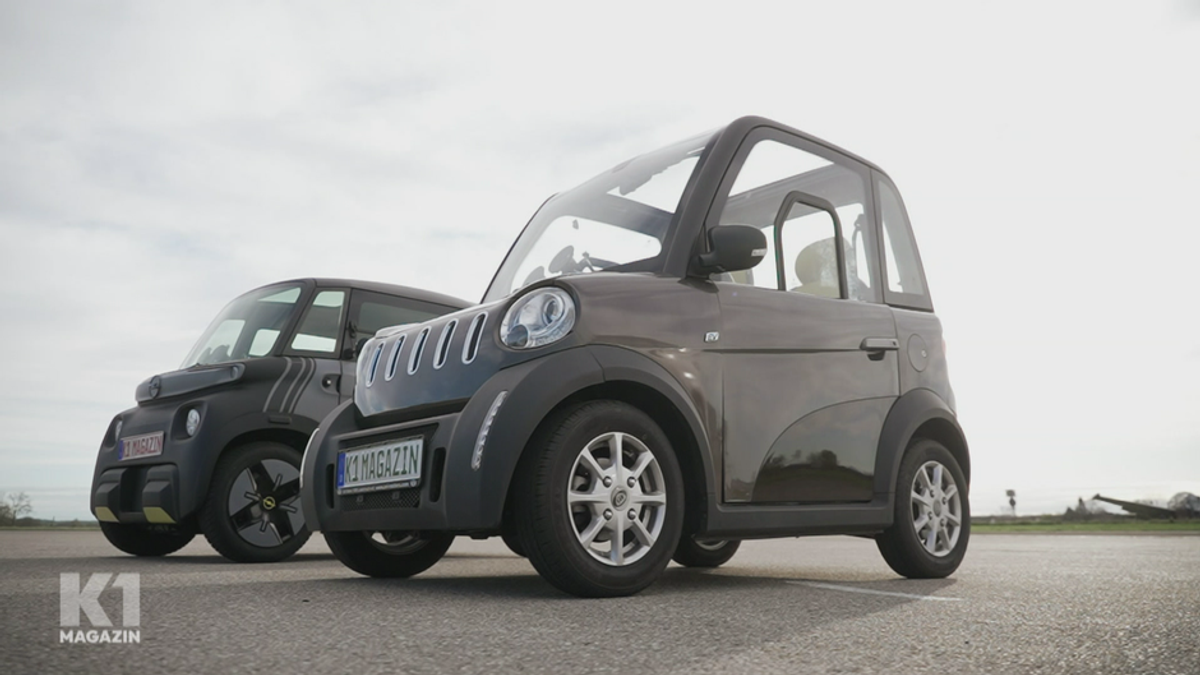 Zwei Sitze, ein Akku und 45 km/h: Elektrische Mini-Autos im Test!