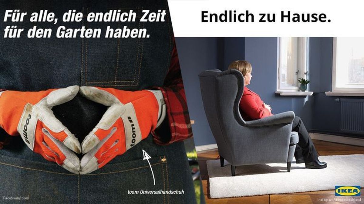 Zum Abschied: Ikea und toom widmen Merkel kreative Werbeanzeigen
