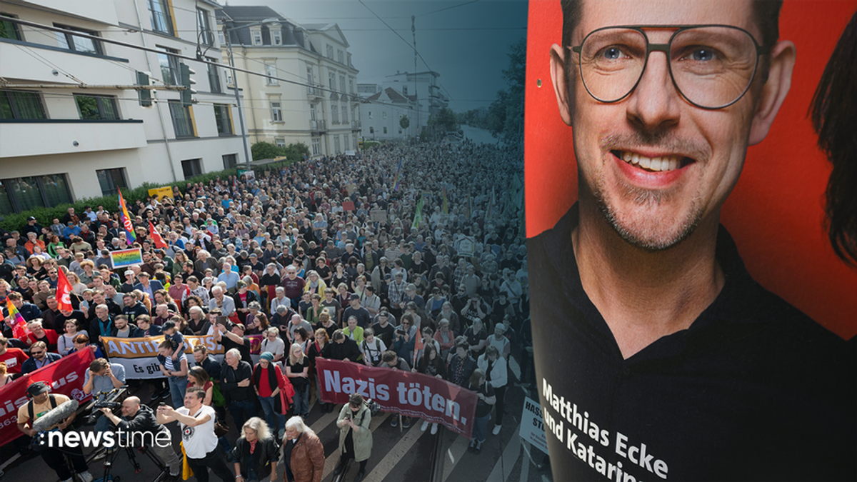 Nach Angriff auf SPD-Politiker: Tausende demonstrieren für Demokratie 