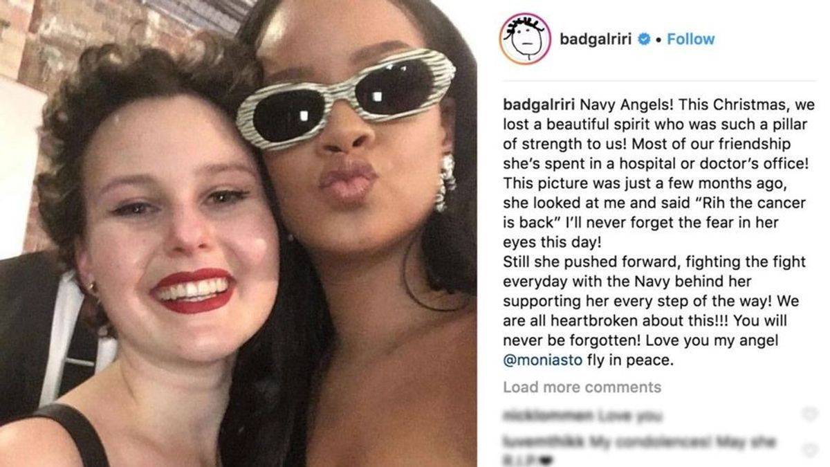 Sie verlor den Kampf gegen den Krebs: Rihanna trauert um verstorbenen Fan