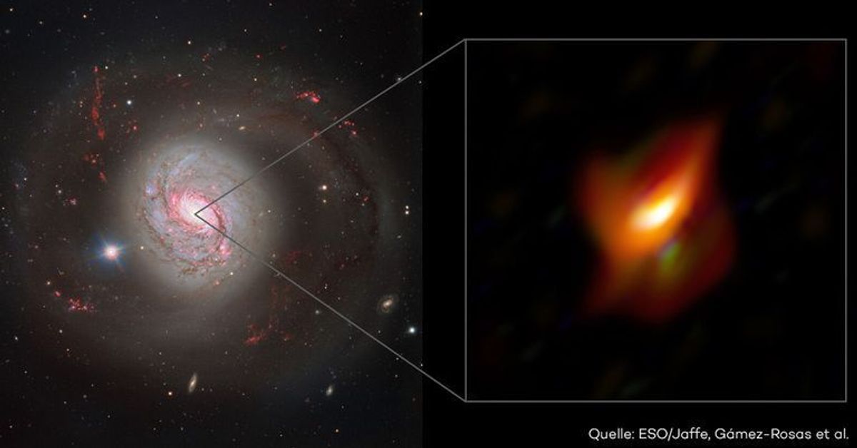 Im Galaxienkern: Wissenschaftler entdecken supermassives Schwarzes Loch hinter Staubring