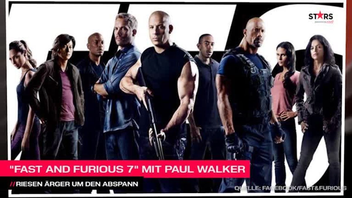 Fast and Furious 7 ist überschattet mit einem Skandal