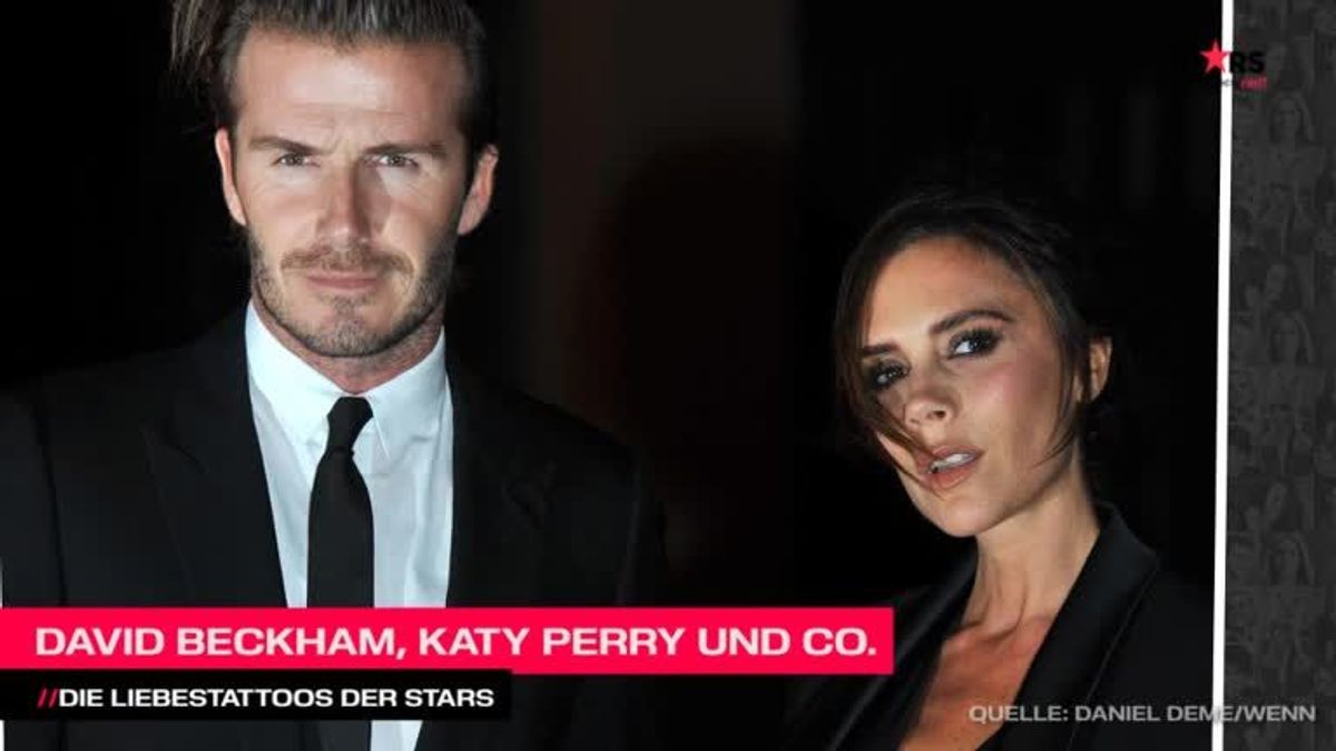 David Beckham, Katy Perry & Co.: Liebestattoos der Stars