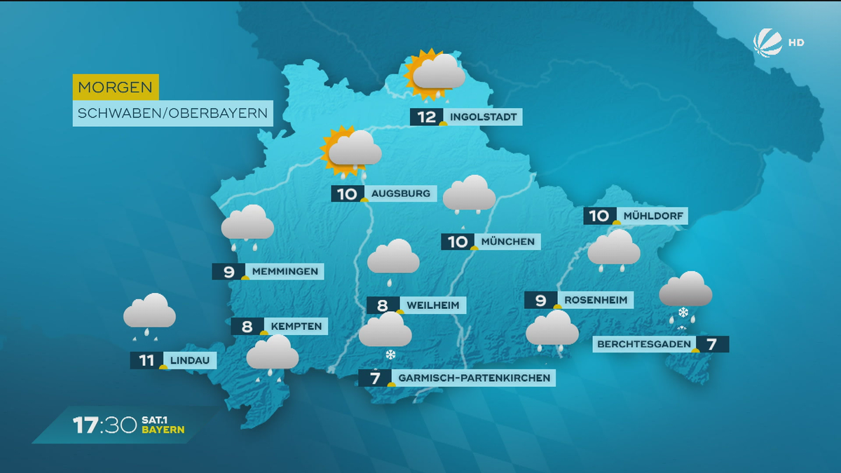 Das Bayern-Wetter vom 12.09.2024: Erster Schneefall