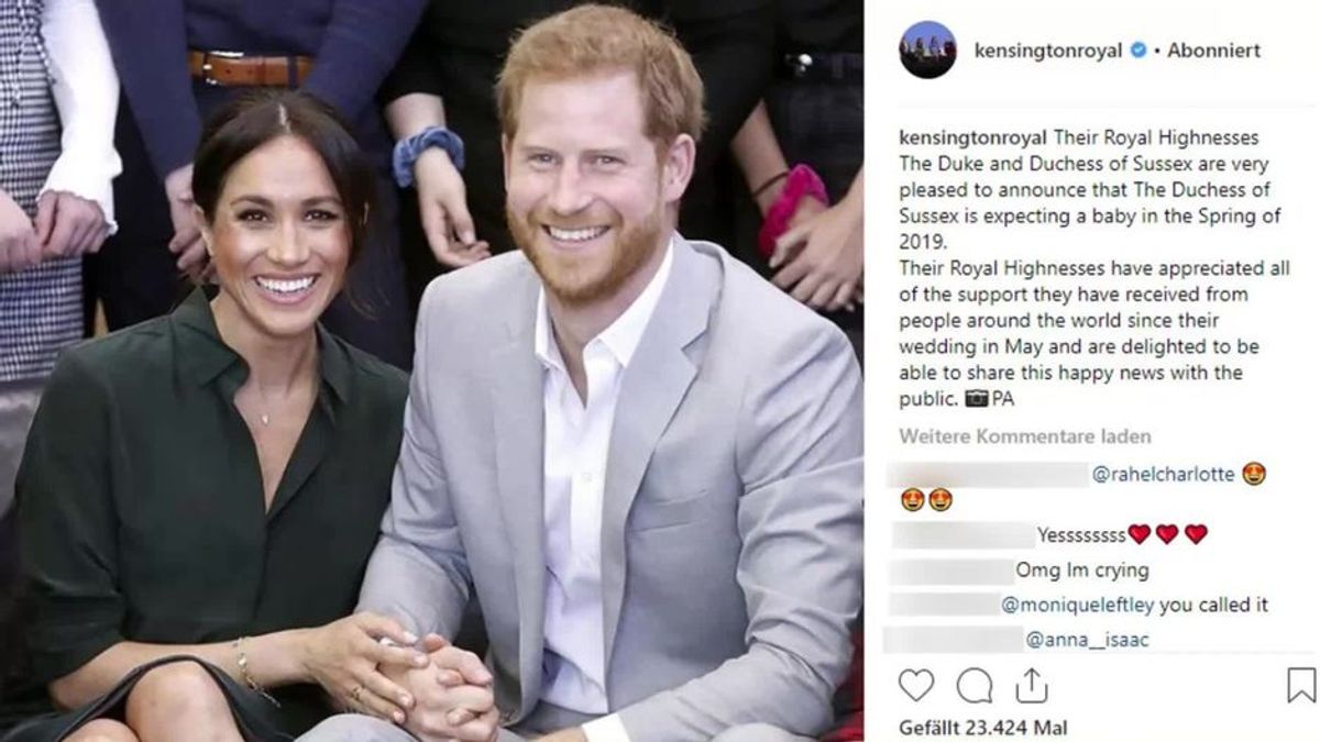 Meghan Markle schwanger: Prinz Harry und Herzogin Meghan erwarten ein Baby!