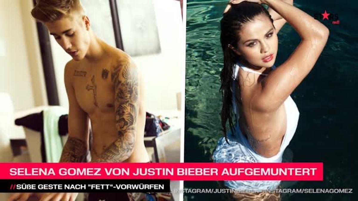 Selena Gomez wird von Justin Bieber aufgemuntert