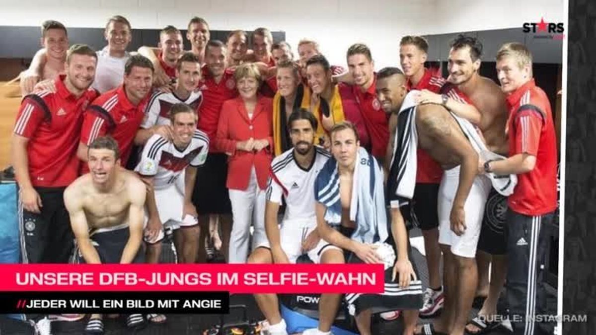 Unsere DFB-Jungs im Selfie-Wahn