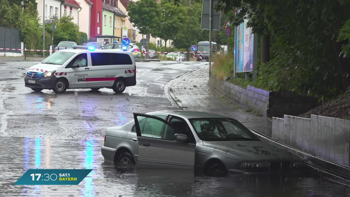 Schwere Unwetter über Franken: Nürnbergerin wird zur Heldin