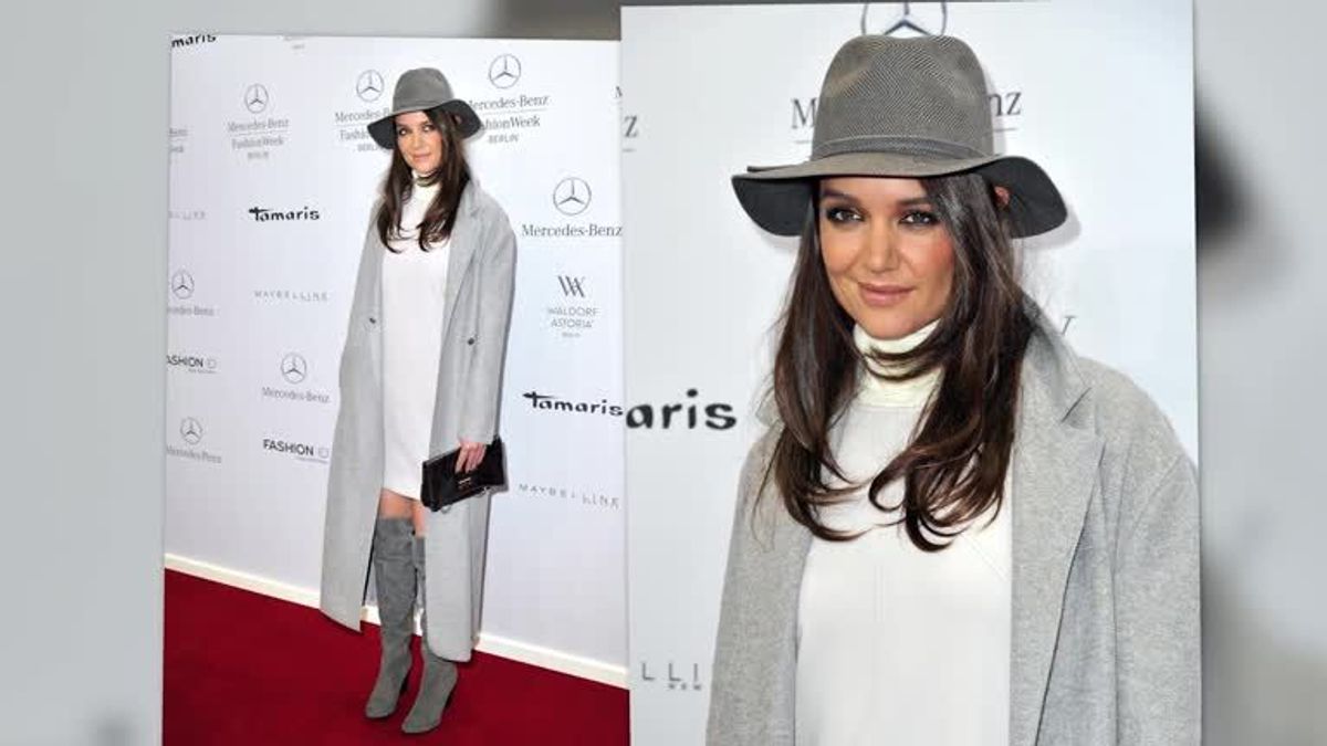 Katie Holmes als Stargast auf der Berlin Fashion Week 2015