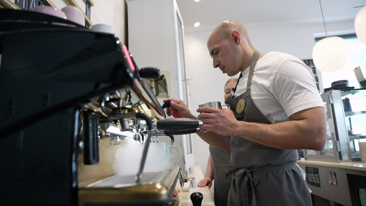 Ein blinder Barista