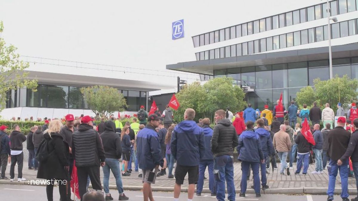 Großer Protesttag: Autozulieferer ZF will bis zu 14.000 Stellen abbauen