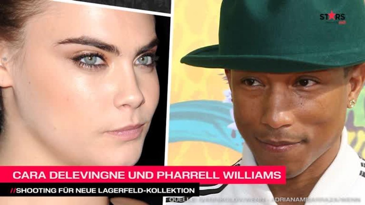 Cara Delevingne und Pharrell Williams: Skurrile Verwandlung für Karl Lagerfeld