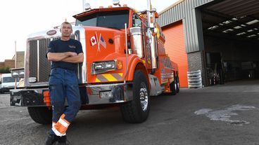 Autotransporter in der Klemme