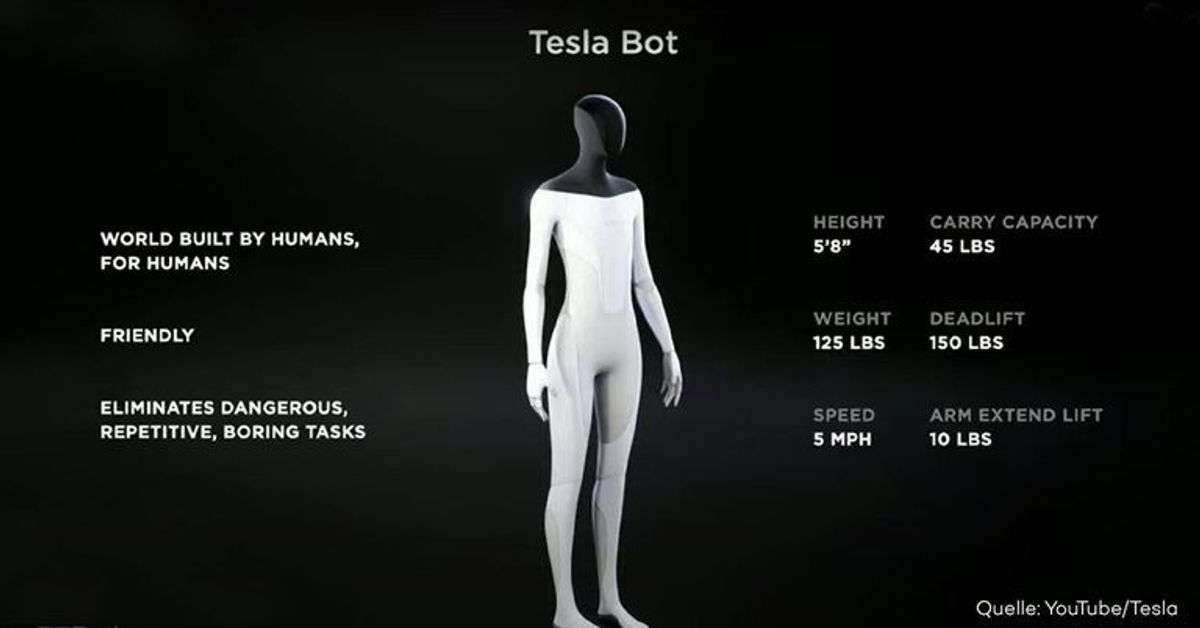 Tesla-Bot: Elon Musk kündigt humanoiden Roboter an