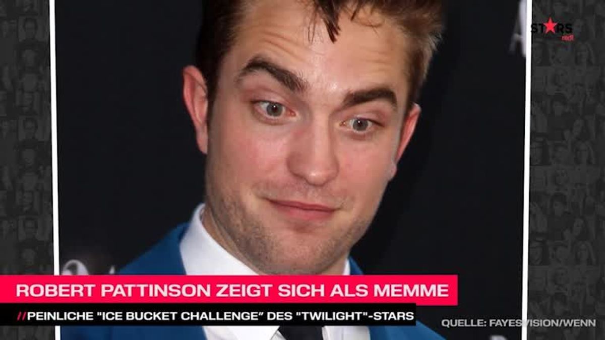 Robert Pattinson blamiert sich bei Ice Bucket Challenge