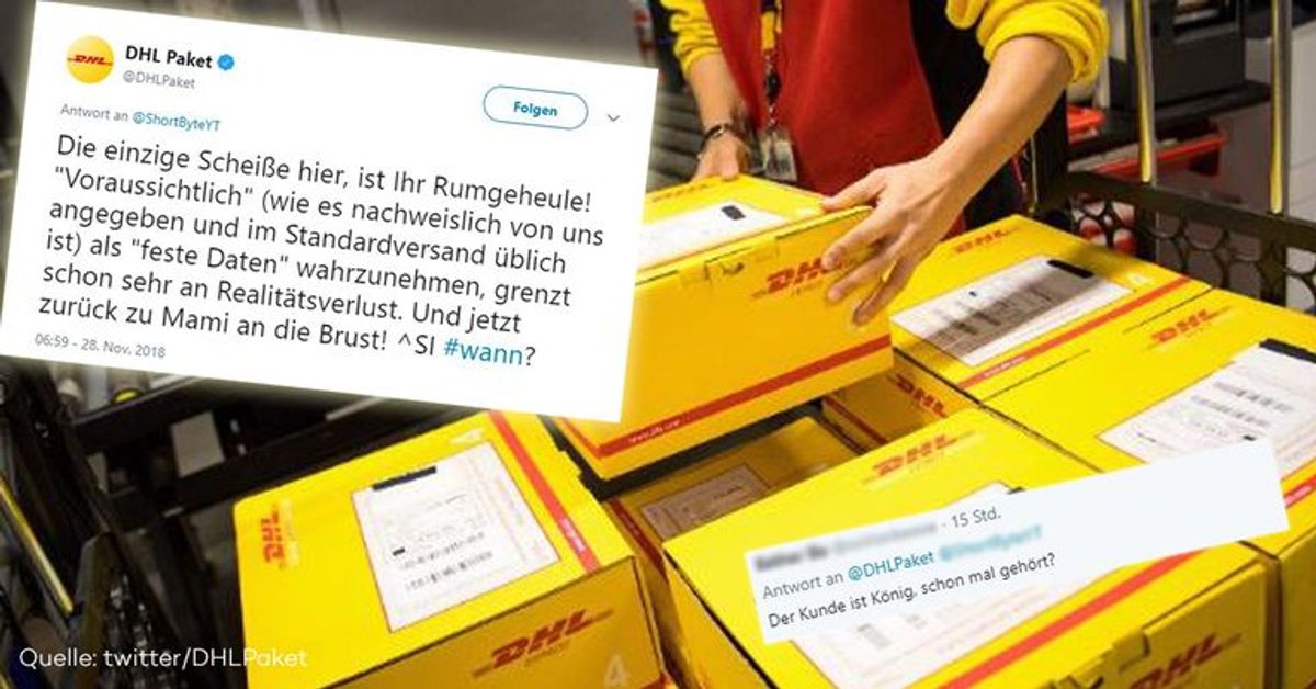 "Die einzige Scheiße ist ihr Rumgeheule": DHL beschimpft Kunden bei Twitter