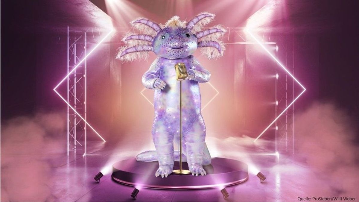 "The Masked Singer": Das schillernde Axolotl bringt Farbe auf die Bühne