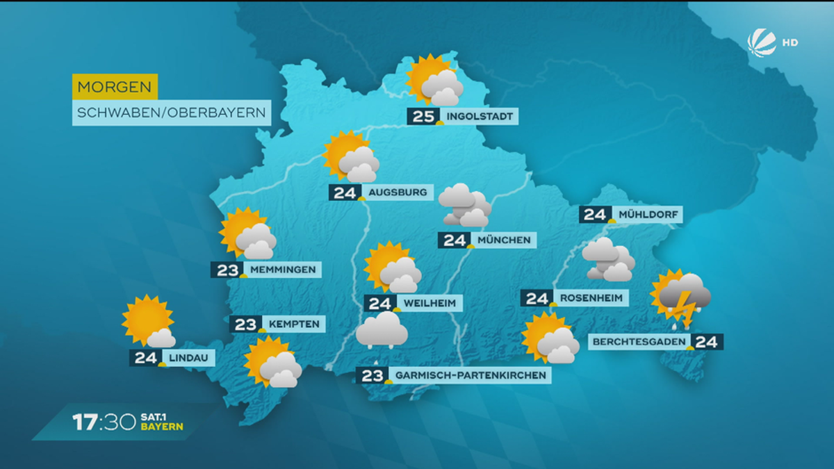 Das Bayern-Wetter vom 19.08.2024: Kühle Temperaturen im Hochsommer?