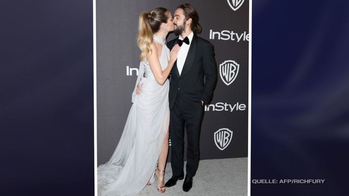 Heidi Klum & Tom Kaulitz: 1. Auftritt als Verlobte - unzertrennlich bei den Golden Globes