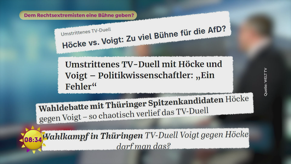 Dem Rechtsextremisten eine Bühne geben?