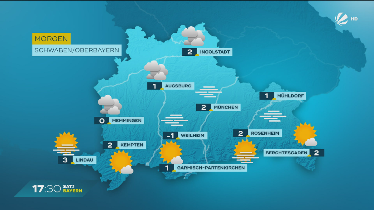 Das Bayern-Wetter vom 11.12.2024: Kalt und trocken