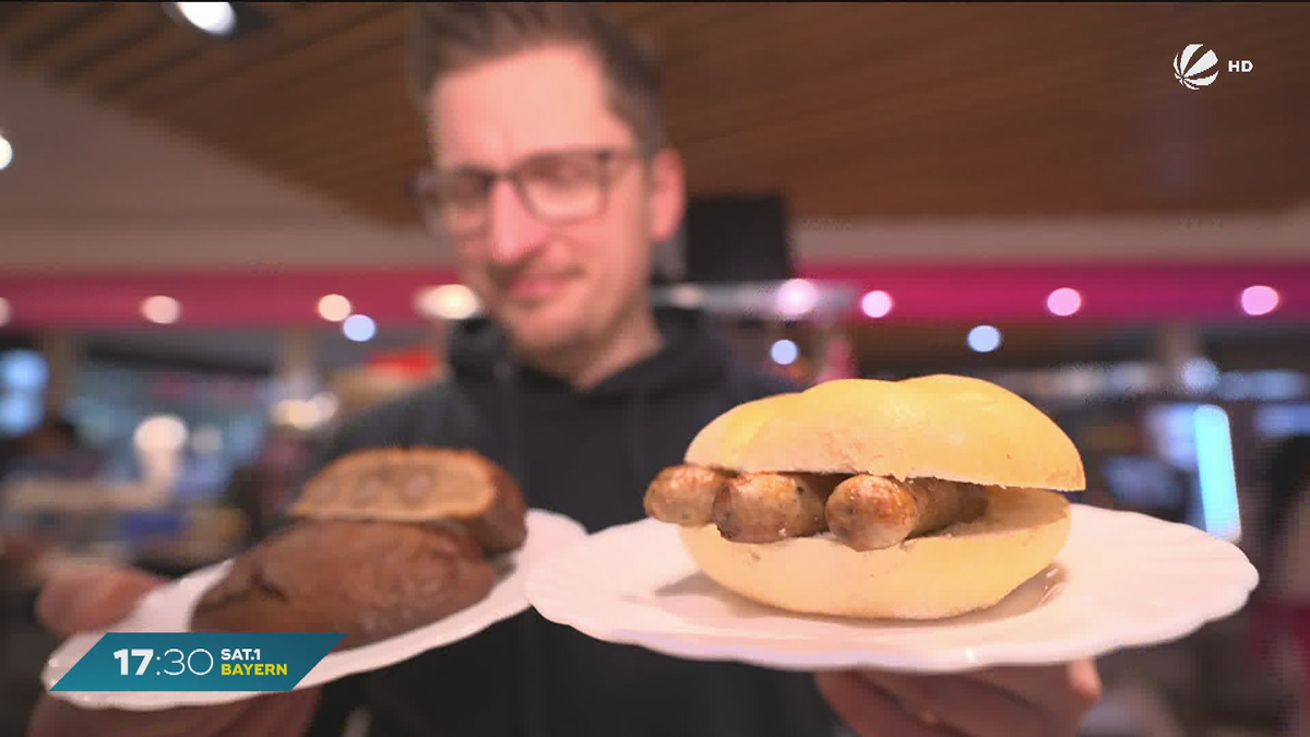 Nürnberger Spezialitäten vereint: Drei Bratwürste im Lebkuchen