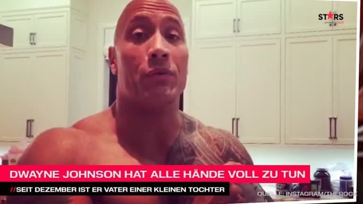 Dwayne Johnson hat alle Hände voll zu tun
