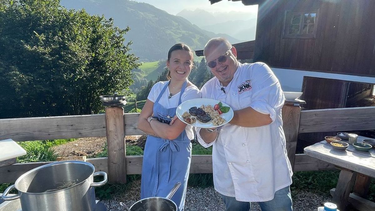 Kulinarische Challenge auf der Alm: Achim Müller fordert die Jugendlichen heraus